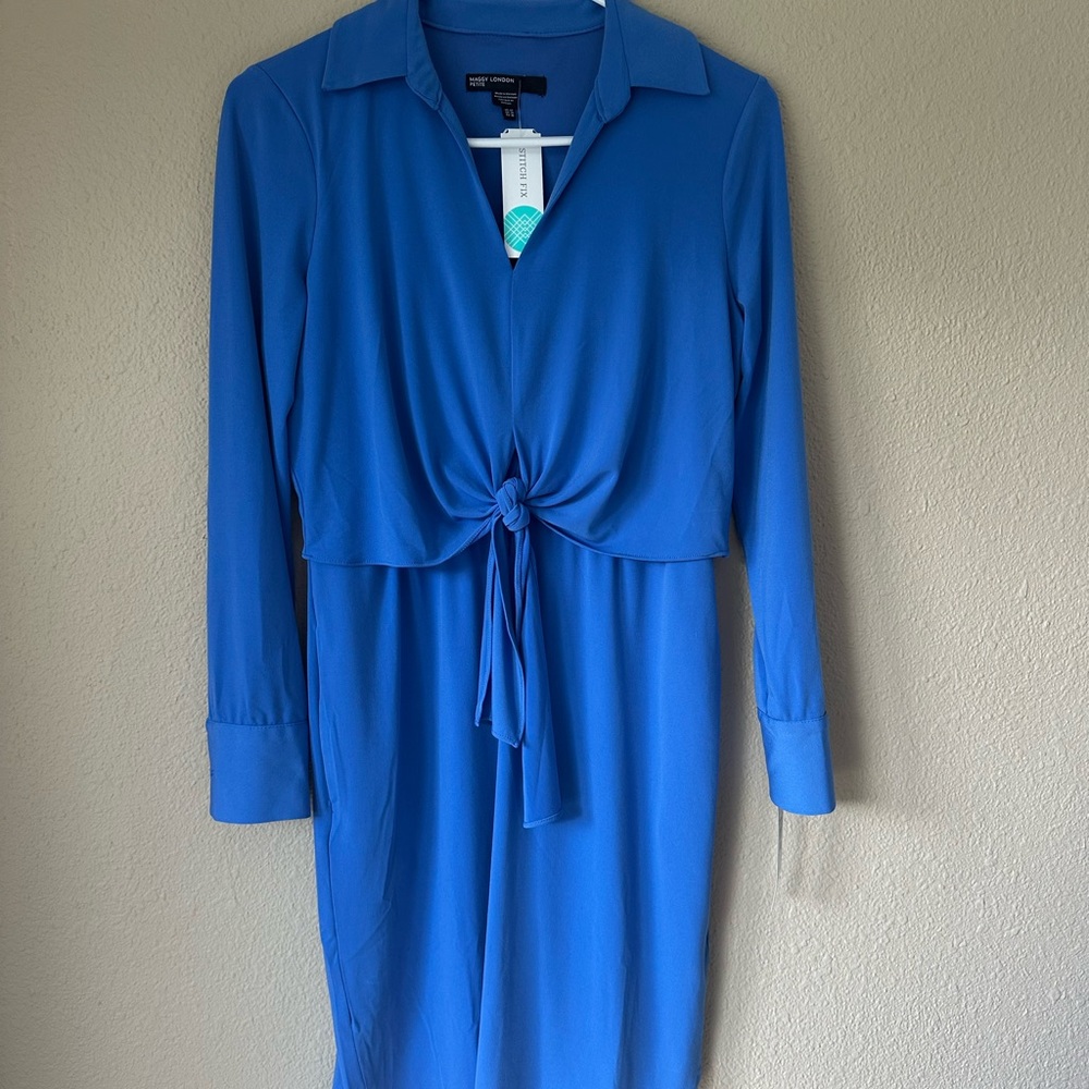 Maggy London Royal Blue Long Sleeve Dress